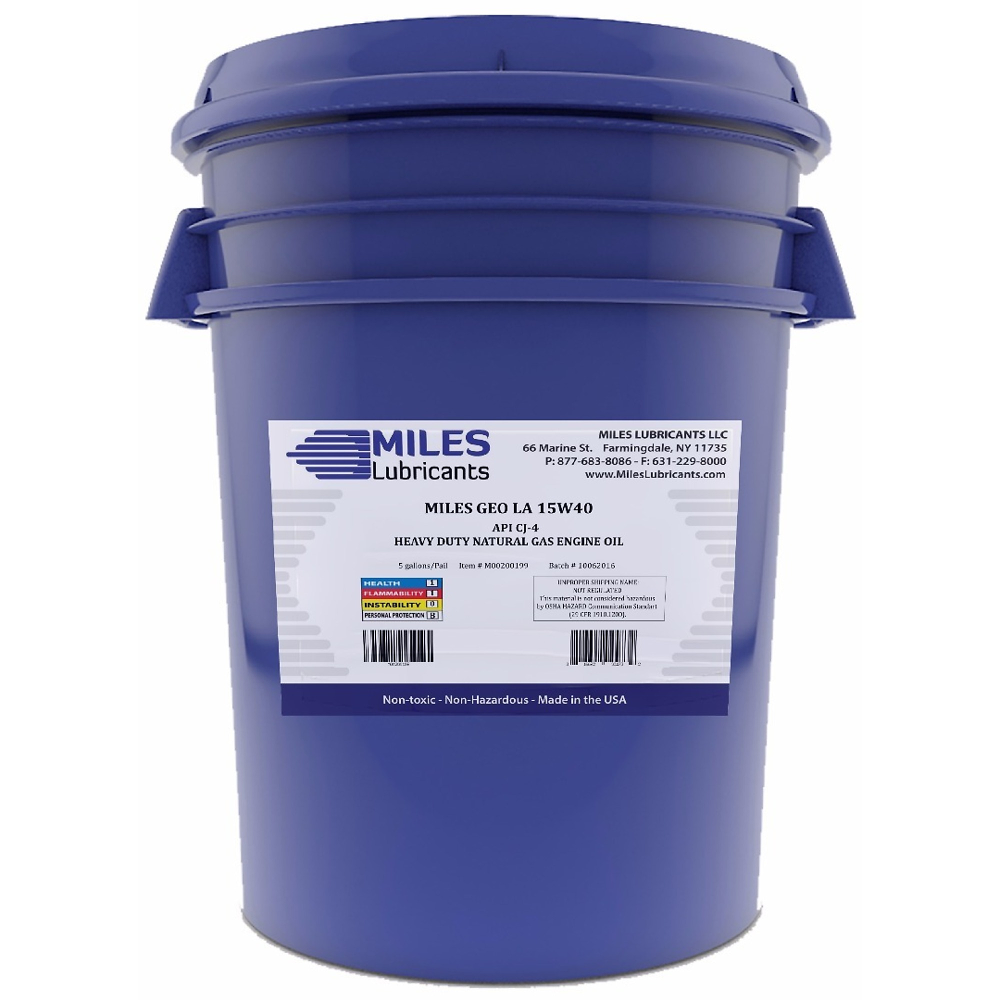 Miles Lubricants All Spec LA 15W40 Oil - 5 Gal., High-Quality, Low-Ash, Model# M00200199